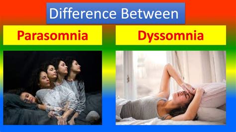 Difference Between Parasomnia And Dyssomnia Youtube