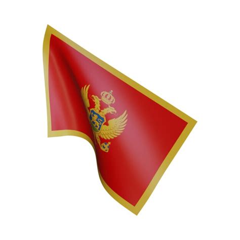 Premium Photo 3d Illustration Flag Of Montenegro White Background