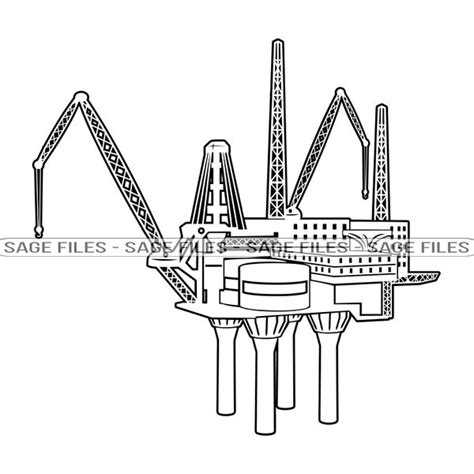 Oil Well Svg Etsy