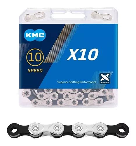 Corrente Kmc X Silver Prata L V X V X V Speed Mtb Frete Gr Tis