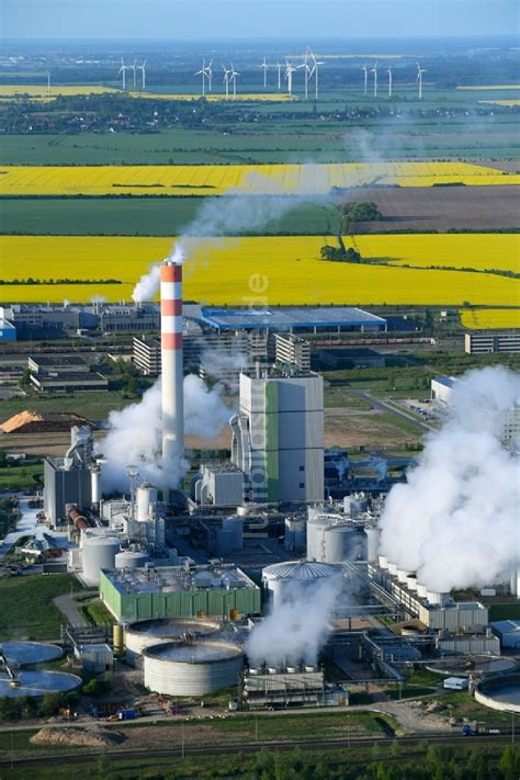 Arneburg Von Oben Werksgel Nde Der Zellstoff Stendal Gmbh Im