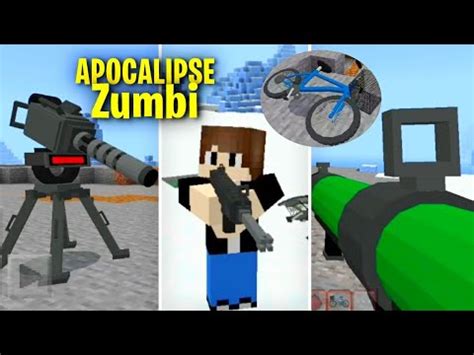 O Melhor Addon De Apocalipse Zumbi No Minecraft Pe Armas