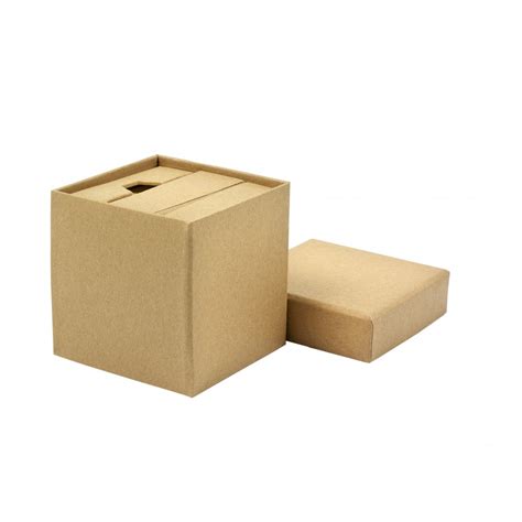 Cardboard Cube Desk Organizer Brown Sticky Notes Reklámajándékhu