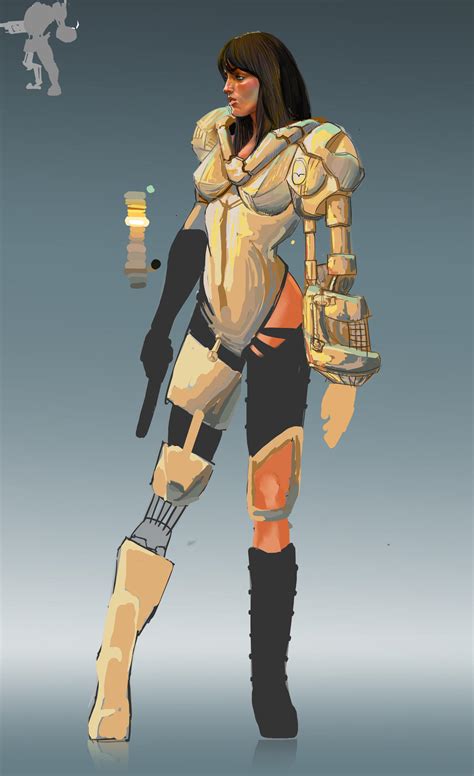 Female Cyborg Concept by MikeBourbeauArt on DeviantArt