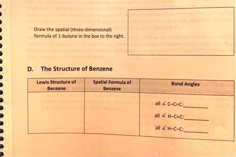 SOLVED: Draw the spatial (three-dimensional) formula of 1-butyne in the ...