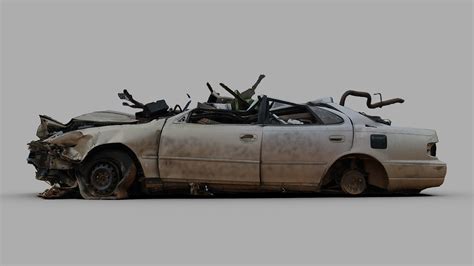 Crushed Car Raw Scan Buy Royalty Free 3d Model By Renafox Kryik1023 C066923 Sketchfab