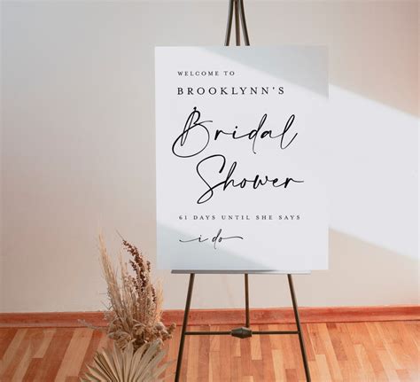 Welcome To Bridal Shower Sign Template Printable Bridal Etsy