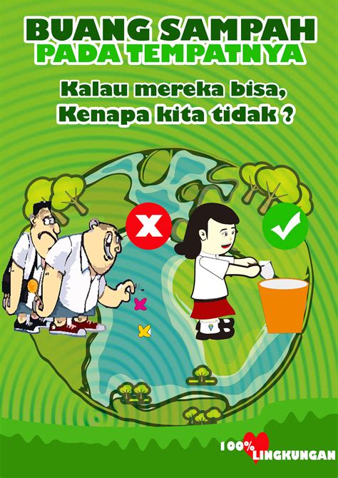 Poster Buang Sampah Pada Tempatnya Joshua Hansel Nurdis Notes