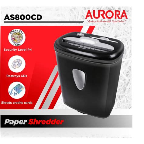 Jual Paper Shredder Penghancur Kertas Cross Cut Aurora Lembar As