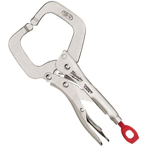 Milwaukee 152mm 6in Torque Lock Locking Pliers C Clamp Regular Jaws