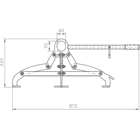 Drum Gripper With 4 Point Clamping System Eurokraft Pro For 200 L