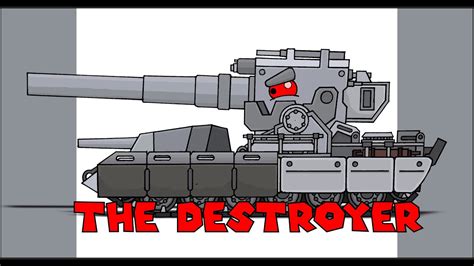 How To Draw Cartoon Tank The Destroyer HomeAnimations Cartoons