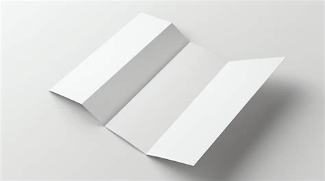 Premium Photo A4 Trifold Brochure Mockup Blank White Paper 3d Rendering