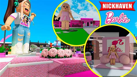 Coloquei Itens Da Barbie No Meu Brookhaven Roblox Nickhaven Youtube