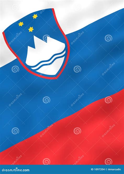 Flag Of Slovenia Stock Illustration Illustration Of National 1097204