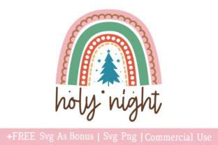 Christmas Rainbow SVG Holy Night Graphic By Artisan Dreamz Creative