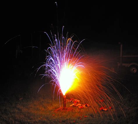 Backyard Fireworks We Set Off Some Fireworks In The Backya Flickr