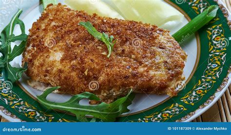 Israeli Chicken Schnitzel Stock Image Image Of Appetizer 101187309