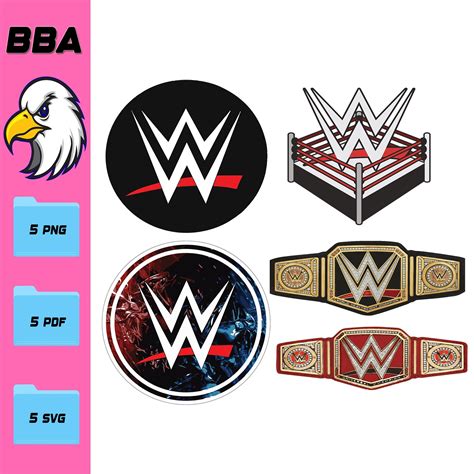 Wwe Svg File Vector Cricut Silhouette Cutting Files Etsy