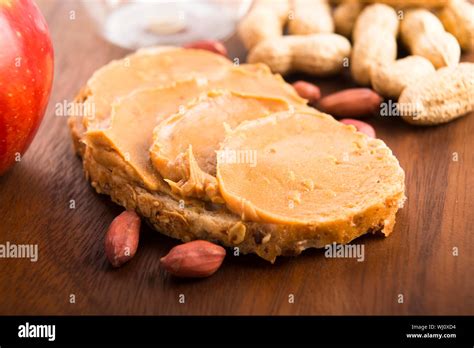 Peanut Butter Sandwich Stock Photo Alamy