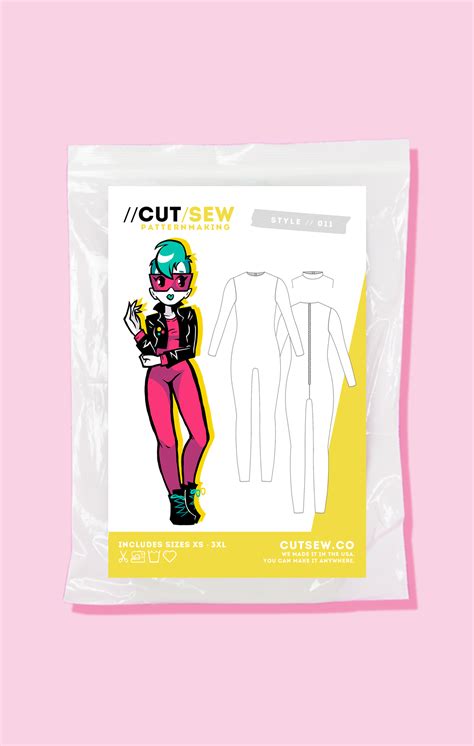 Cosplay Bodysuit Full Unitard Sewing Pattern Cutsew Cutsew