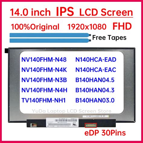 Inch Ips Laptop Lcd Screen Nv Fhm N N B N K N H Tv Fhm Nh