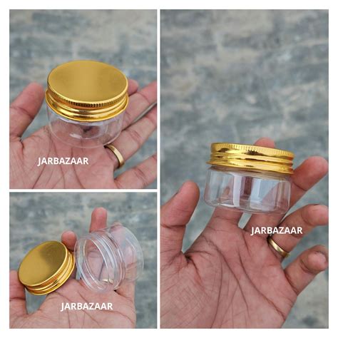 Ml Round Pet Jar With Metal Caps Jarbazaar