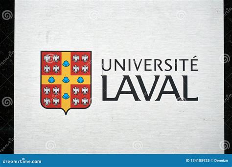 Laval University Building and Logo Editorial Image - Image of canada ...