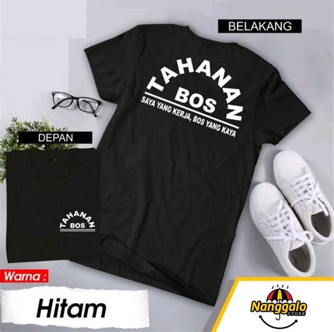 Baju Kaos Tahanan Bos Baju Distro 30s Dijamin Adem Dan Nyaman