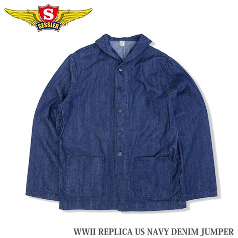 ミリタリーショップ専門店 SWAT SESSLERセスラ WWII REPLICA U S NAVY DENIM JACKET A