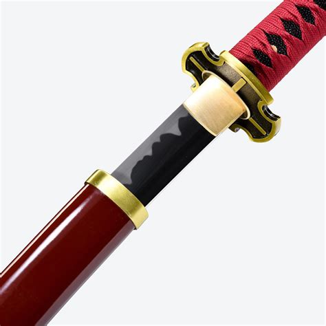 One Piece Sandai Kitetsu Zoro Katana (Burgundy) – T10 Steel