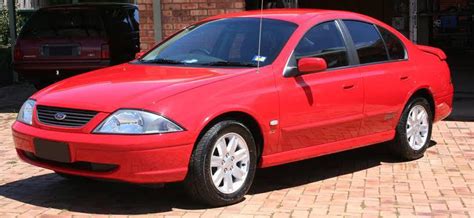 Ford AU Falcon series III FORTE in venom red. [816x376] : carporn