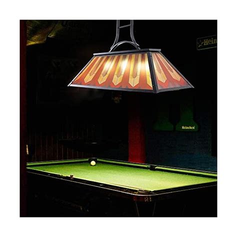 Wellmet Tiffany Style Pool Table Lamp Hanging Billiards Light For Game