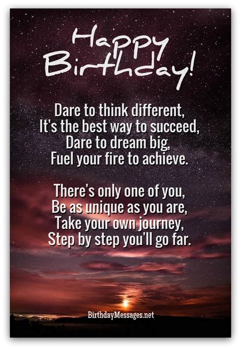 Inspirational Birthday Poems - Unique Poems for Birthdays