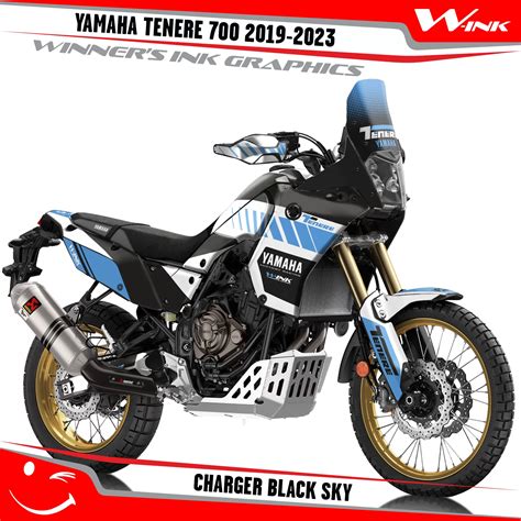 Graphics Set For Yamaha Tenere 700 Charger Black