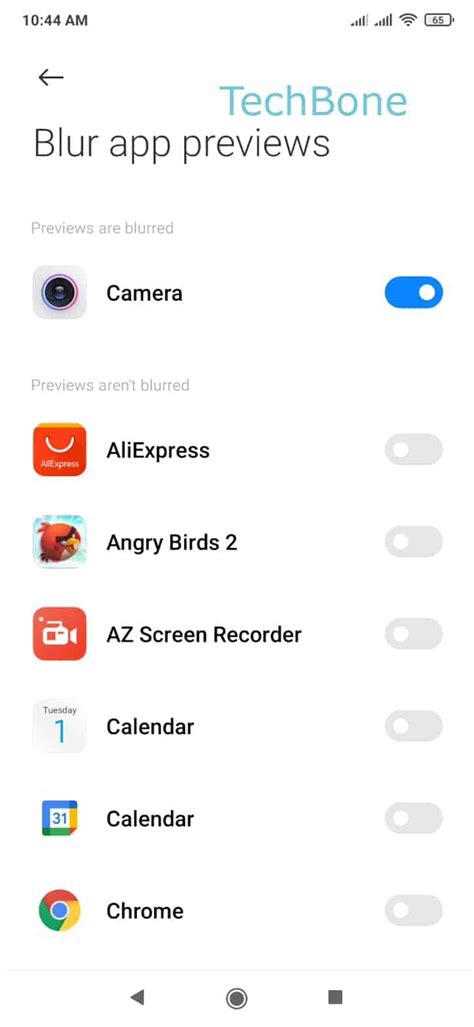 How To Enable Disable Blur Effect In App Preview Xiaomi Manual Techbone