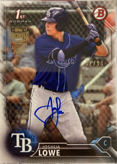 The Ultimate Josh Lowe Baseball Card Value Guide - Midland Mint