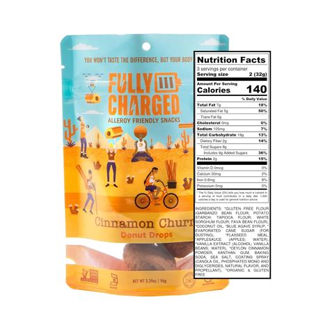 Cinnamon Churro Donut Drops Snack Cakes Certified Gluten Top 14