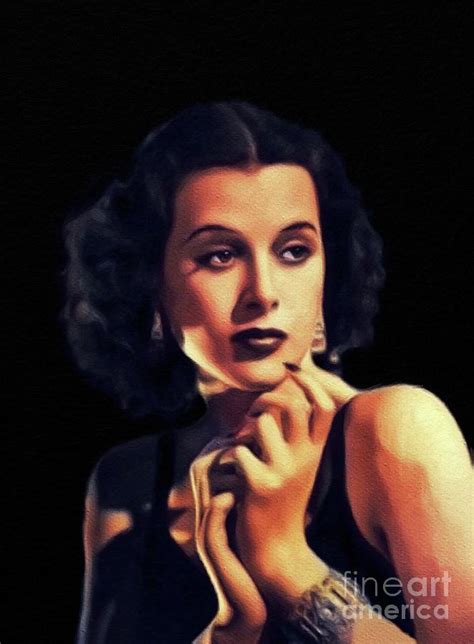 Hedy Lamarr Vintage Movie Star Painting By Esoterica Art Agency