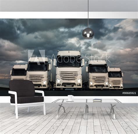 truck fleet  wallmural wallpassion