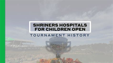 Shriners Hospitals for Children Open Tournament History