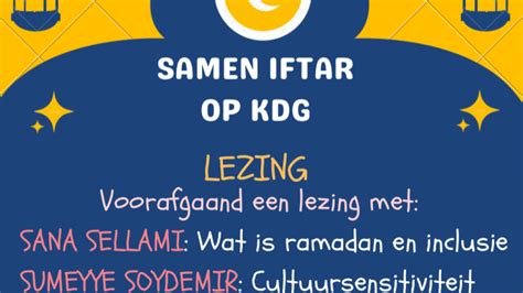 Samen Iftar KdG Ik Ben Aanwezig