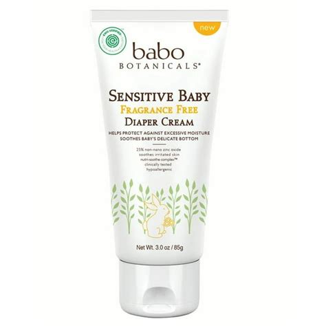 Sensitive Baby Fragrance Free Zinc Diaper Cream