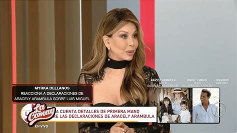 Myrka Dellanos Defiende A Luis Miguel Tras Declaraciones De Aracely