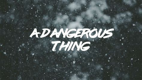 Aurora A Dangerous Thing Lyrics Youtube