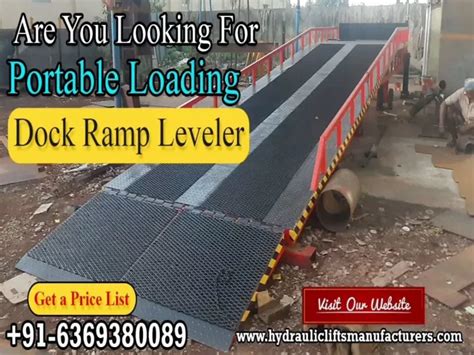 Ppt Hydraulic Ramp Heavy Duty Dock Ramp Portable Dock Ramp Loading