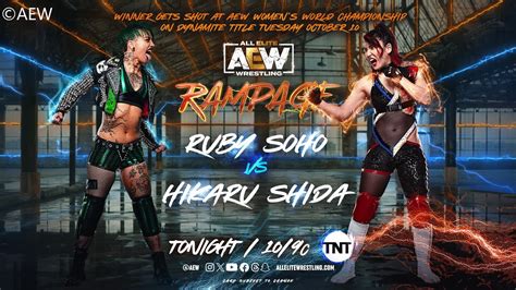 Hikaru Shida Vs Ruby Soho AEW Women S World Title 1 Contendership