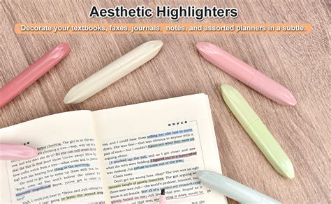 Dacono Aesthetic Highlighters Pcs Cute Bible Highlighters Mild