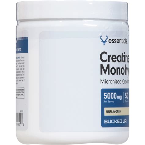 Essentials Creatine Monohydrate 5000 Mg Unflavored 8 82 Oz Delivery