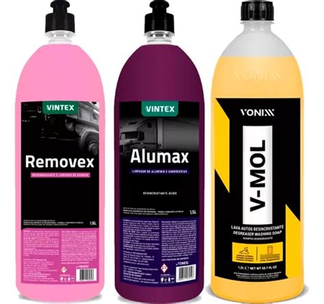 Kit Limpeza De Roda Vonixx V Mol Alumax E Removex Mercadolivre